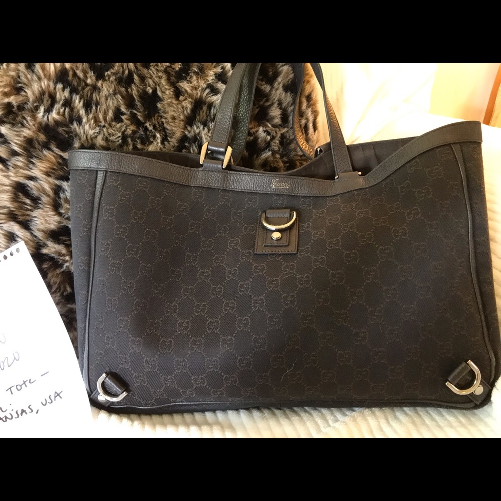 Gucci Brown Canvas Bag